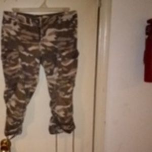Camo green Capri Pants